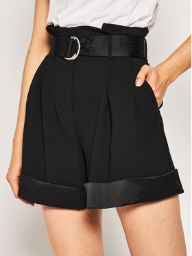 KARL LAGERFELD KARL LAGERFELD Pantalon scurți din material 201W1010 Negru Regular Fit