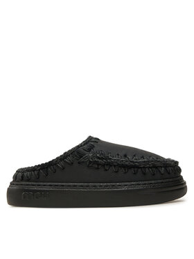 Mou Mou Παντόφλες Σπιτιού Eskimo Bold Clog FW411010B Μαύρο