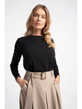 CLICK CLICK Bluzka 10-7006 Czarny Regular Fit