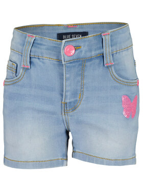 Blue Seven Blue Seven Szorty jeansowe 740075 X Niebieski Slim Fit