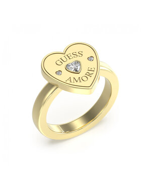 Guess Guess Pierścionek JUBR05059JWYG54 Złoty