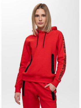 PITBULL PITBULL Bluza TAPE EXPLORY Czerwony Regular Fit