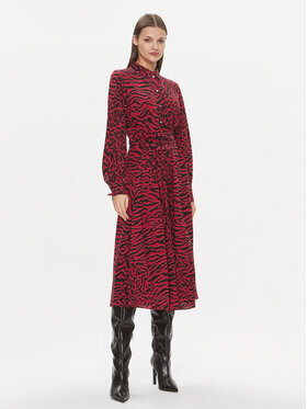 KARL LAGERFELD KARL LAGERFELD Rochie tip cămașă 240W1300 Vișiniu Regular Fit