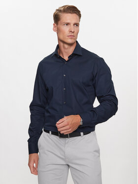 Michael Kors Michael Kors Koszula MD0MD90435 Granatowy Modern Fit