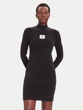 Calvin Klein Jeans Calvin Klein Jeans Rochie de zi LV047D308G Negru Slim Fit