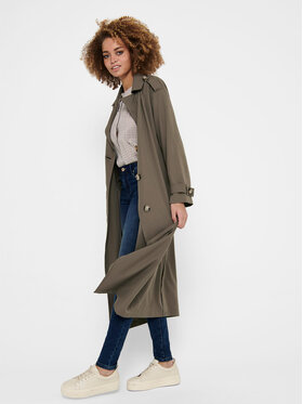 ONLY Trench 15217799 Smeđa Relaxed Fit