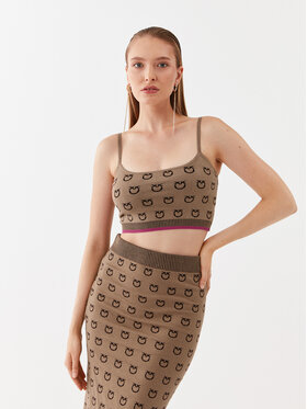 Pinko Pinko Top 101564 A112 Beige Slim Fit