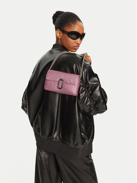 Marc Jacobs Marc Jacobs Дамска чанта The Rhinestone J Marc Mini Shoulder Bag H912M06RE22 Розов