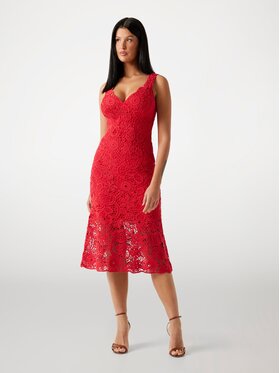 Guess Guess Rochie cocktail W5YK0U WHF50 Roșu Regular Fit