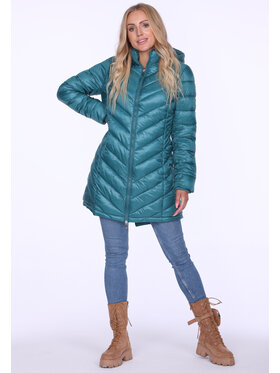 Perso Perso Kabát pro přechodné období pikowana przejściowa Tyrkysová Slim Fit