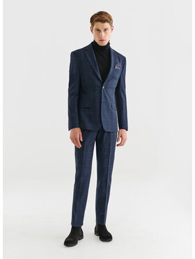 Pako Lorente Pako Lorente Spodnie garniturowe P23SP-6G-009 Granatowy Super Slim Fit