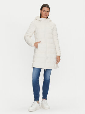 Guess Guess Vatovaná bunda New Aleta V4YL05 WF3X0 Bílá Long Fit