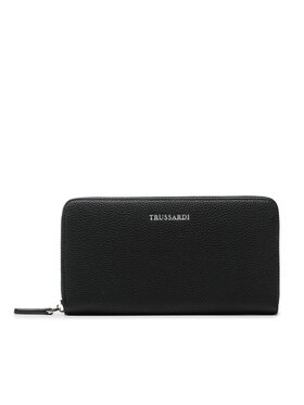 Trussardi Trussardi Große Damen Geldbörse Nadir Zip Around Lg 75W00411 Schwarz