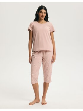 Esotiq Esotiq Pyžamo 45216 Růžová Regular Fit