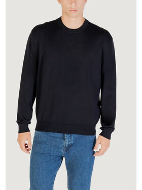 Armani Exchange Armani Exchange Sweter PULLOVER Niebieski Over Fit