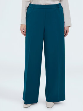 Fiorella Rubino Fiorella Rubino Pantaloni di tessuto P011L002301N024 Turchese Over Fit