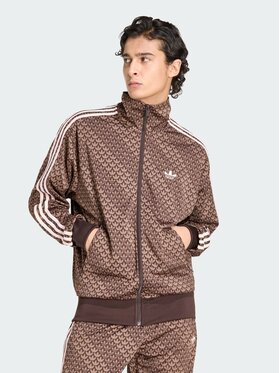 adidas adidas Bluza FIREBIRD LOOSE MONOGRAM Brązowy Loose Fit