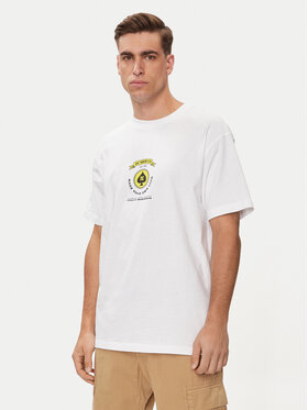 DC DC Marškinėliai Lucky Hand Hss ADYZT05366 Balta Regular Fit