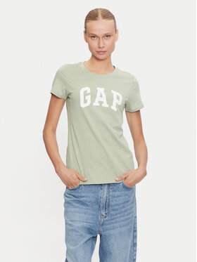 Gap Gap Marškinėliai 417797-14 Žalia Regular Fit