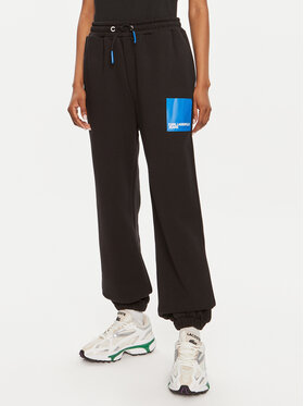 Karl Lagerfeld Jeans Karl Lagerfeld Jeans Donji dio trenerke 245J1000 Crna Relaxed Fit