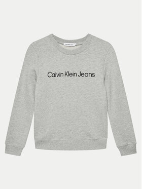 Calvin Klein Jeans Calvin Klein Jeans Majica dugih rukava IU0IU00581 Siva Regular Fit