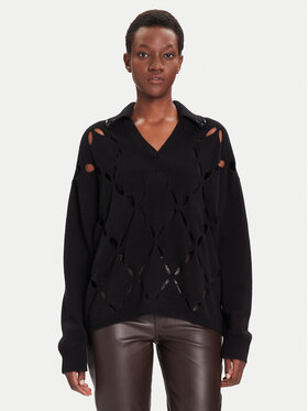 Liu Jo Liu Jo Sweater MF5038 MS009 Fekete Regular Fit