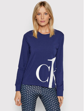 Calvin Klein Underwear Calvin Klein Underwear Koszulka piżamowa 000QS6573E Granatowy Regular Fit