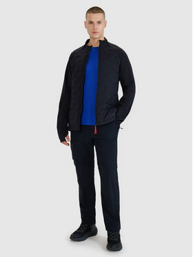 4F 4F Kurtka outdoor HALNY Czarny Slim Fit