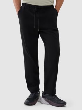 4F 4F Παντελόνι υφασμάτινο 4FWSS25TTROM0999-20S Μαύρο Regular Fit