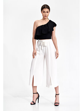 FIGL FIGL Dámske nohavice M860 Écru Regular Fit