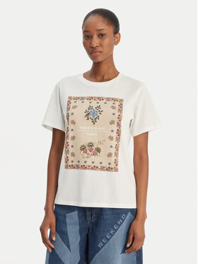 Weekend Max Mara Weekend Max Mara T-Shirt Pantera 2615971032 Bílá Regular Fit
