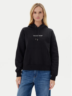 Guess Jeans Guess Jeans Bluză W5RQ27 K68I4 Negru Oversize