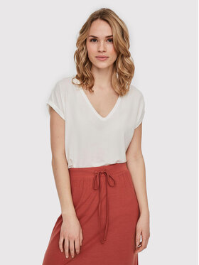Vero Moda Vero Moda Tričko Ava 10231343 Biela Regular Fit
