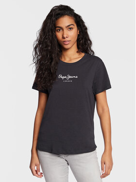 Pepe Jeans Pepe Jeans T-Shirt Wendy PL505480 Černá Regular Fit