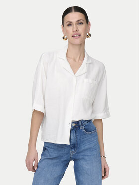 ONLY ONLY Krekls Thyra 15267839 Balts Regular Fit