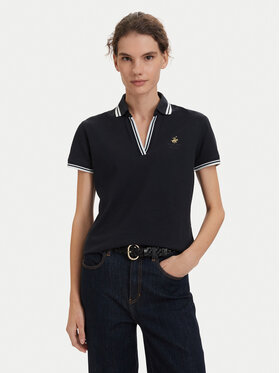 Beverly Hills Polo Club Beverly Hills Polo Club Polo P-SS26W-P0300 Granatowy Regular Fit