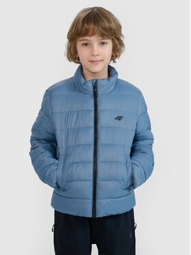 4F 4F Kurtka puchowa 4FJWSS25TDJAM520-32S Niebieski Regular Fit