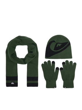 Quiksilver Quiksilver Rinkinys kepurė, šalikas, pirštinės CWBEO-QS-SM346-001-AW26 Žalia