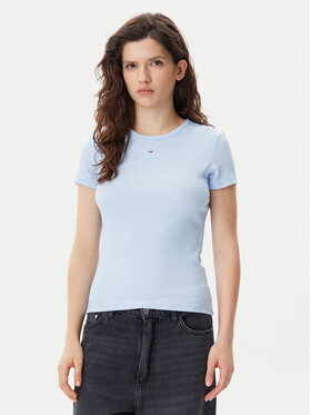Tommy Jeans Tommy Jeans Tričko Essential DW0DW17383 Modrá Slim Fit