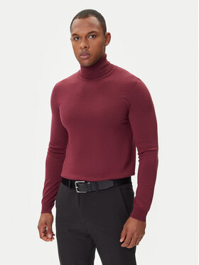 HUGO HUGO Rollkragenpullover San Thomas-M 50474174 Dunkelrot Regular Fit