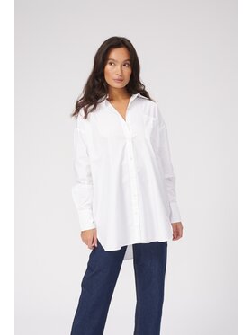 TeeShoppen TeeShoppen Koszula Koszulka Oversized Biały Oversize