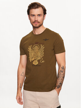 Aeronautica Militare Aeronautica Militare T-shirt 231TS2126J607 Verde Regular Fit