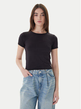 Guess Guess Tričko W5BP56 K1092 Čierna Classic Fit