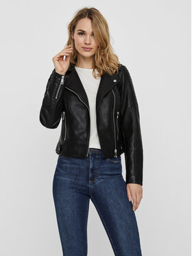 Vero Moda Vero Moda Bunda z imitace kůže Kerri 10228728 Černá Regular Fit