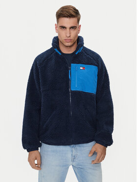Tommy Jeans Tommy Jeans Kevad-sügis jope Teddy DM0DM18906 Tumesinine Relaxed Fit