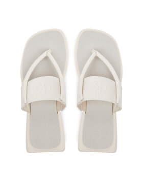 Calvin Klein Jeans Calvin Klein Jeans В'єтнамки Sq Low Wedge Sandal Rope YW0YW01717 Бежевий