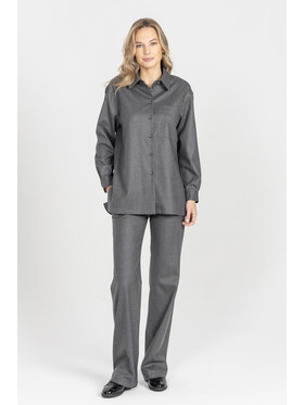 Deni Cler Milano Deni Cler Milano Koszula W-DC-1455-E5-I6-88-1 Szary Loose Fit