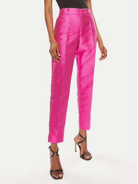 Babylon Babylon Bavlnené nohavice U_S0556B Ružová Slim Fit
