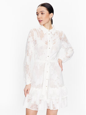 Liu Jo Liu Jo Sukienka koszulowa WA3493 J4047 Biały Regular Fit