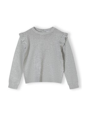 MINOTI MINOTI Sweter 12JUMPER 7 Szary Regular Fit